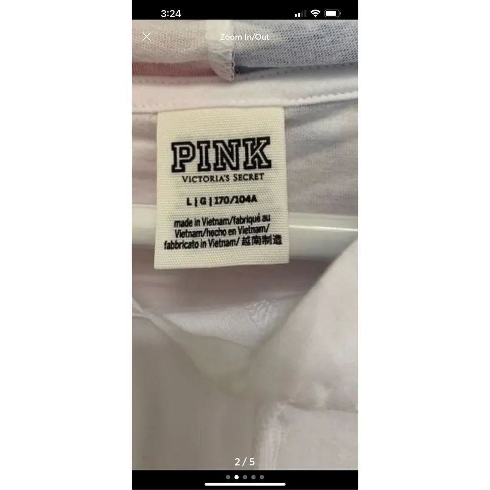 VS PINK Americana Hooded Campus Tee - Picture 2 of 5